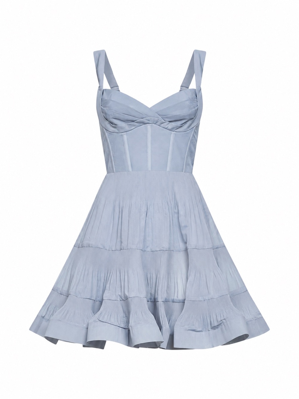 Tiered Sleeveless Fit & Flare Minidress
